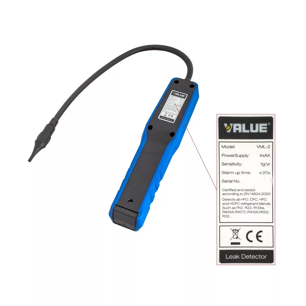 Detektor plina VALUE VML-2 - Slika 3